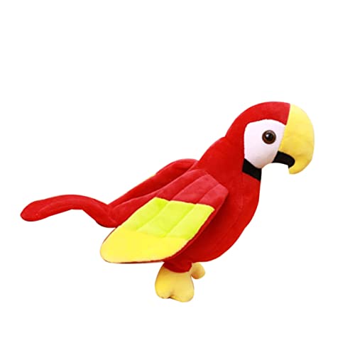 Garneck 1 Stück Plüsch-Vogelspielzeug Hase Taube Vogel Papageienvögel Babyspielzeug Kinderspielzeug Animal Toys Tier Papageienspielzeug Kleinkindspielzeug rot von Garneck