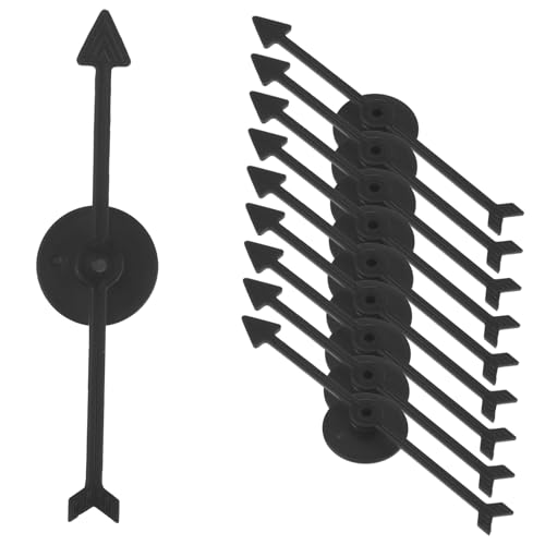 Garneck 10 Stück Teiliges DIY Zeiger Schwarz Kleines Drehbares Zubehör für Präzises Langlebiges Bastelset für Party und Brettspiele Garneck 10 Stück Teiliges DIY Zeiger Schwarz Kleines Drehbares Zubehör für Präzises Langlebiges Bastelset für Party und Brettspiele von Garneck