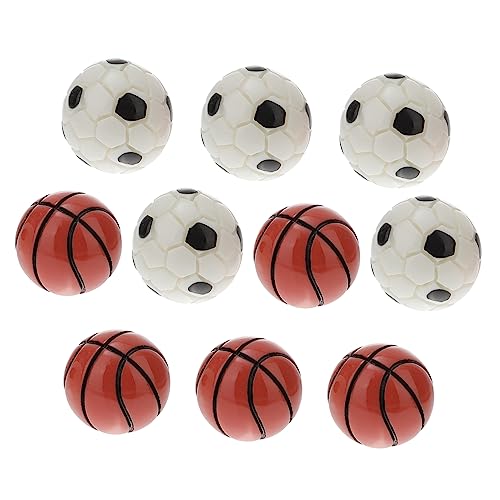 Garneck 10 Stück Teiliges Set Fußball und Basketballmodelle aus Hochwertigem Harz Dekorative Artikel für Puppenhäuser und für Sportliebhaber Leicht und Sicher Garneck 10 Stück Teiliges Set Fußball und Basketballmodelle aus Hochwertigem Harz Dekorative Artikel für Puppenhäuser und für Sportliebhaber Leicht und Sicher von Garneck