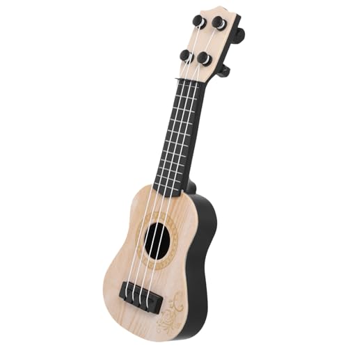 Garneck 10-Zoll-Spielzeuggitarre Für Kinder Im Alter Von 1 Bis 3 Ukelele Mini-Kleinkindgitarre Für Rhythmen Entwicklungspädagogik （Beige） von Garneck