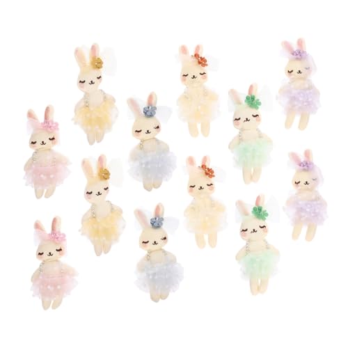 Garneck 12 Stück Teiliges Multifunktionale Plüschkaninchen Dekorative Stofftiere für Kinderzimmer Ballett Rabbit Puppen Farben Kuscheltier für Feste und Garneck 12 Stück Teiliges Multifunktionale Plüschkaninchen Dekorative Stofftiere für Kinderzimmer Ballett Rabbit Puppen Farben Kuscheltier für Feste und von Garneck