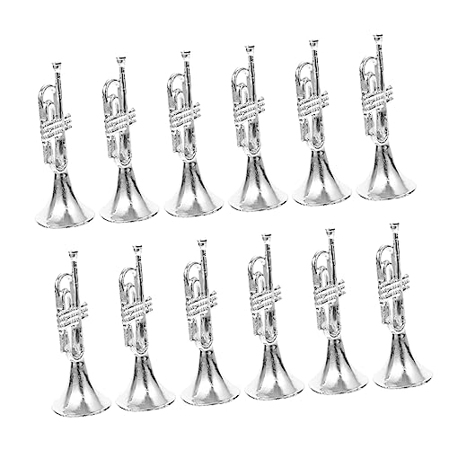 Garneck 12 Stücke Kleiner Trompete Modelle Musikinstrumenten Dekorationszubehör für Miniaturhäuser und Partys Garneck 12 Stücke Kleiner Trompete Modelle Musikinstrumenten Dekorationszubehör für Miniaturhäuser und Partys von Garneck