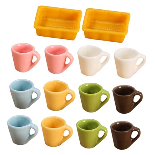 Garneck 14 Stück Teiliges Miniatur kaffeetassen Resin Glatte Oberfläche Kindersicher Langlebig Puppenhaus zubehör für Dekoration Fotoshootings Spiel und Geschenk Garneck 14 Stück Teiliges Miniatur kaffeetassen Resin Glatte Oberfläche Kindersicher Langlebig Puppenhaus zubehör für Dekoration Fotoshootings Spiel und Geschenk von Garneck