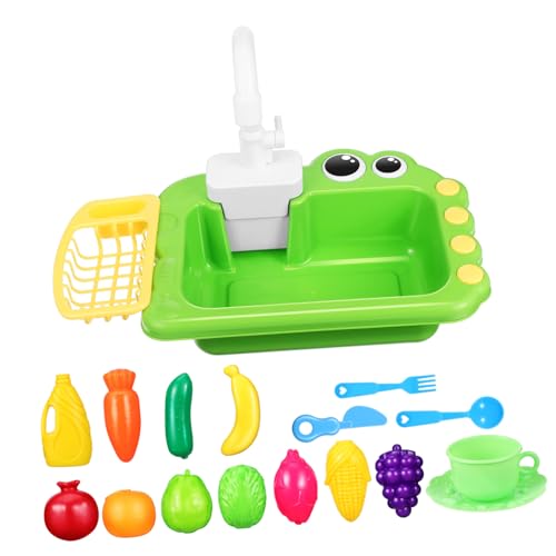 Garneck Kinderspülbecken Spielzeug mit Fließendem Wasser Küchenspielzeug für Kleinkinder Zubehör Sicher und Robust für Fantasievolles Spielen Garneck Kinderspülbecken Spielzeug mit Fließendem Wasser Küchenspielzeug für Kleinkinder Zubehör Sicher und Robust für Fantasievolles Spielen von Garneck