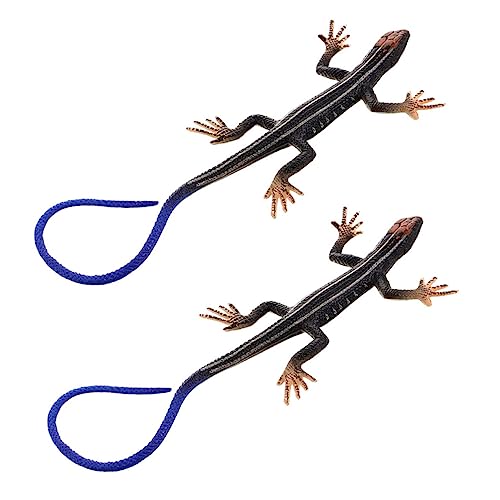 Garneck 2 STK. Schlangen-Eidechsenskink plastiktiere für für Kunststoff Tierfigur kinderspielzeuge spielfigur Modell Einer Tierfigur Tiermodell Eidechsenfigur Blue von Garneck