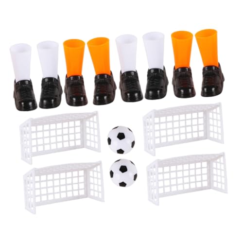 Garneck 2 Sätze Mini-Finger-Fußballspielzeug Fußball-Strumpffüller Fußball-Actionfiguren fußballschuhe fußballtor für schienbeinschoner Fussball Fußball-Pin-Spiel von Garneck