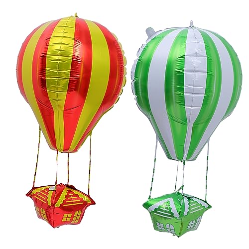 Garneck 2 Stück Ballon Dekoration für Junggesellinnenabschiede raumdeko balloons luftbalondeko luftbalons party accessoires polsterelemente geburtstagsdekoration Aluminiumfolie Green von Garneck