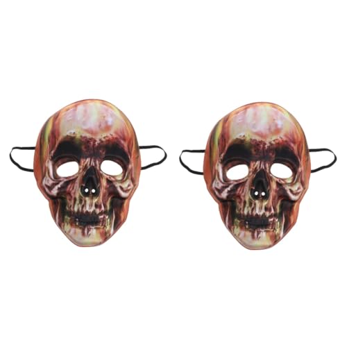 Garneck 2 Stück Halloween Schädel Maske Maske Voll Schreckliche Maske Maske Halloween Maske Ornament Cosplay Maske Maske Halloween Gruselige von Garneck