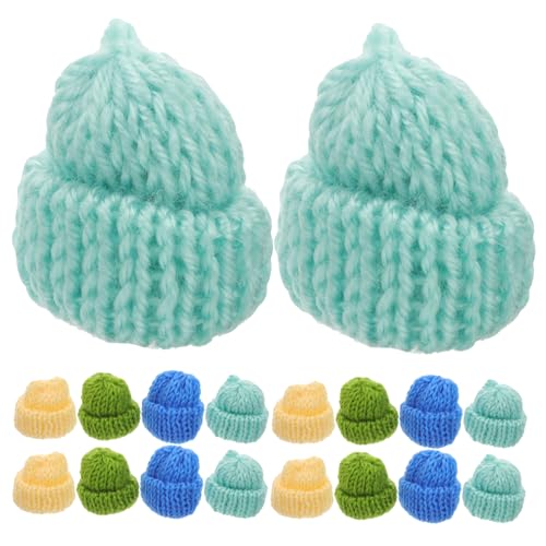 Garneck 20 Stück Mini Strickmützen – Kreative Miniatur Hüte Zum Basteln - Ideale Deko Für Puppen Und Kleine Figuren - Perfekte Kleine Mützen Für Ihre DIY Projekte von Garneck