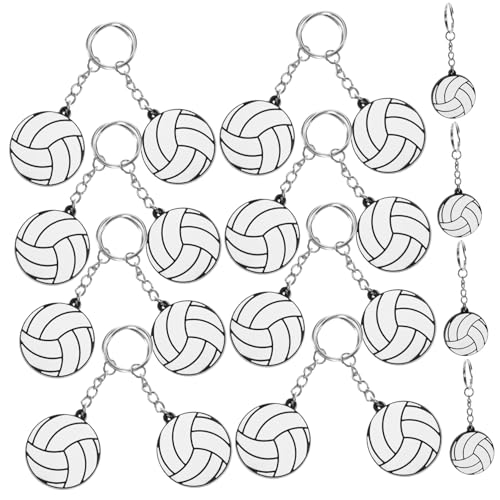 Garneck 20 Stück Volleyball Schlüsselanhänger Aus PVC - 9-7 x 3 7 Cm Perfekt Als Deko Mitbringsel Oder Für Volleyball Awards – Sportball Charme Für Teamgeschenke Und Heimwerkerbedarf von Garneck