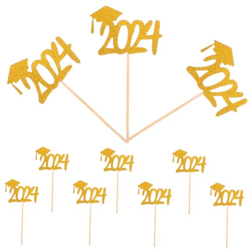 Garneck 20Stücke Abschlusskuchendekoration Goldene Abschlussmütze Cupcake Topper Für Graduation Party Wiederverwendbare Tortendeko Für Schul Und College Abschlussfeiern Garneck 20Stücke Abschlusskuchendekoration Goldene Abschlussmütze Cupcake Topper Für Graduation Party Wiederverwendbare Tortendeko Für Schul Und College Abschlussfeiern von Garneck