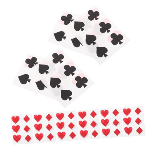 Garneck 24stücke Aufkleber Für Pokal Poker-Aufkleber Kartendekorationen Selbstklebend Für Tassen Retro-partydeko Spielkartenhüllen Klassische Spielaufkleber Garneck 24stücke Aufkleber Für Pokal Poker-Aufkleber Kartendekorationen Selbstklebend Für Tassen Retro-partydeko Spielkartenhüllen Klassische Spielaufkleber von Garneck
