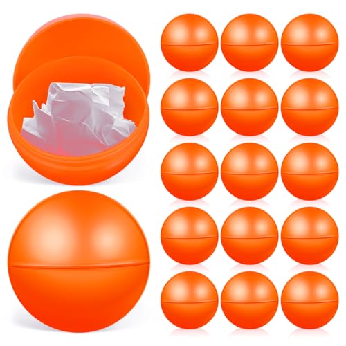 Garneck 25 Stück Tombola Bälle Lotterie Bälle Zum Öffnen – Hohle Kunststoff Kugeln Für Lostrommel - Bingo Und Partyspiele - 4 cm Orange – Perfekt Für Familienfeiern Und Spieleabende von Garneck