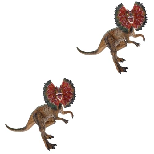 Garneck 2st Dinosaurier-Modell Simulations-Dinosaurier-spielset Dinosaurierspielzeug Für Kinder 5-7 Dinosaurierspielzeug Für Jungen Spielzeugsammlung Actionfiguren Für Jungen Brown PVC von Garneck