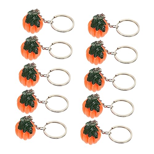 Garneck 30 Stk Kürbis Schlüsselanhänger Halloween-Ornamente Taschenanhänger pumpkin decor kürbisdeko Schlüsselbund schultasche schlüsselanhänger dekoration Schlüssel hängende Verzierung von Garneck