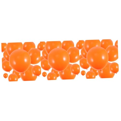 Garneck 300 Stk Oranger Ballon Halloween-dekoration Thanksgiving-party-ballon Orange Luftballons Humpelnder Ballon Gastgeschenke Ballon-blumenstrauß-kit Ballon-party-dekoration Emulsion von Garneck