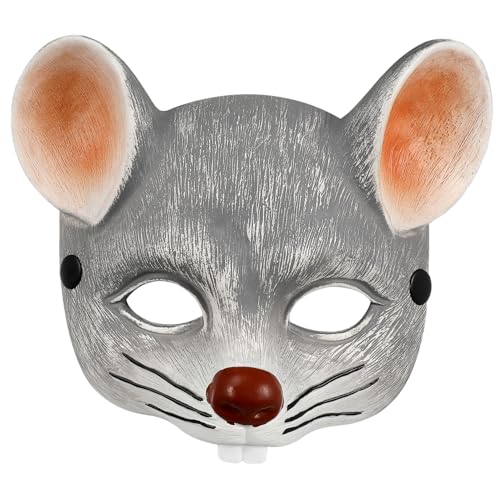 Garneck 3D Mausmaske Für Und Erwachsene – Halloween Cosplay Tiermaske - Halbmaske Für Kostümparty Und Maskerade - Ideale Requisite Für Gruselige Feiern Und Kostüme von Garneck