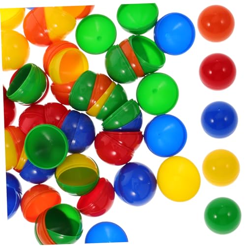 Garneck 50 Stück Bunte Lotterie Bälle Zum Öffnen - Hohlkugeln Für Bingo-Spiele Und Partydekoration 4 cm Große Spielbälle Ideal Für Familien Und Gesellschaftsspiele von Garneck