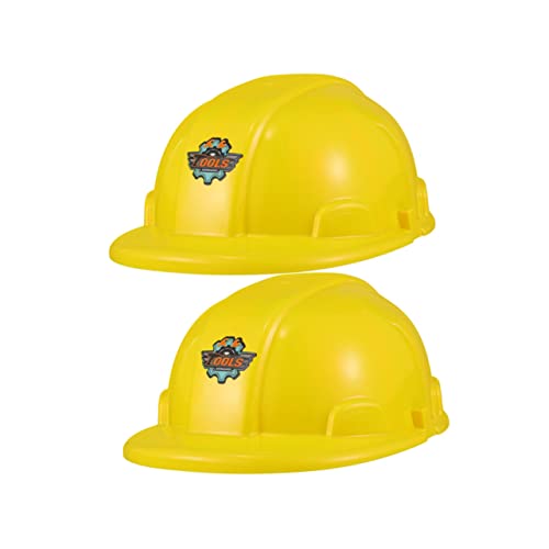 Garneck 6 Stücke Werkzeughut Bau-partyhüte Schutzhelm Partyhüte Für Erwachsene Bauarbeiterhut Spielzeughüte Bau Partyhut Bauherren Bauhüte Für Stirnbänder Kinderhelm Yellow Plastik von Garneck