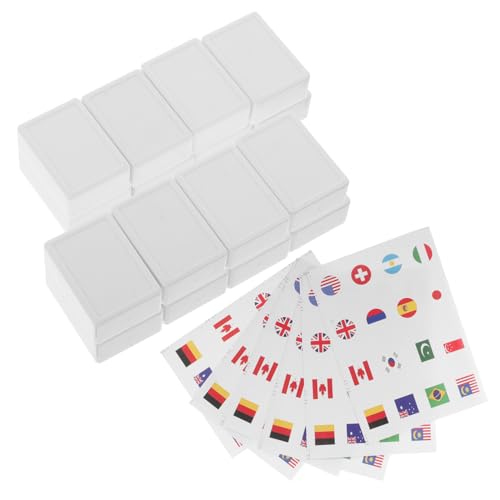 Garneck 65 Stück Teiliges Mahjong Spiel mit Langlebigen Kunststoff Sticker Flaggen Tragbares Flaggenmuster Spielset für Erwachsene für Picknick und Partyspaß Garneck 65 Stück Teiliges Mahjong Spiel mit Langlebigen Kunststoff Sticker Flaggen Tragbares Flaggenmuster Spielset für Erwachsene für Picknick und Partyspaß von Garneck