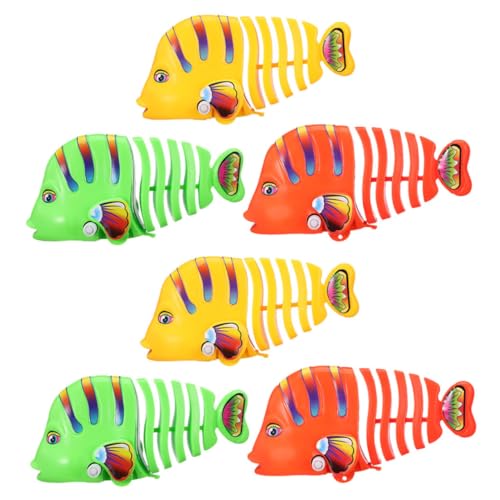 Garneck Aufzieh Fisch Spielzeug 6 Stücke für Kinder Interaktive Badespielzeuge Lustige Cartoon Fische für Badewanne Kompakte Größe Leicht zu Greifen für Geburtstage und Feiertage Garneck Aufzieh Fisch Spielzeug 6 Stücke für Kinder Interaktive Badespielzeuge Lustige Cartoon Fische für Badewanne Kompakte Größe Leicht zu Greifen für Geburtstage und Feiertage von Garneck