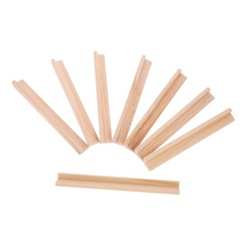 Garneck 8 Stück Holz Domino Halter Für Erwachsene – Tragbare Ständer Für Mexikanisches Domino Spiel Und Rummy Cup – Ideales Tischzubehör Für Spieleabende Und DIY-Projekte von Garneck