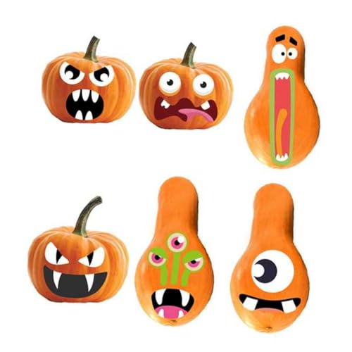 Garneck 8 Stück Teiliges Halloween Sticker mit Lustigen Kürbisgesichtern Wasserfest Selbstklebend für Fenster Türen und Wände Halloween Party Dekoration Aufkleber für Deko Garneck 8 Stück Teiliges Halloween Sticker mit Lustigen Kürbisgesichtern Wasserfest Selbstklebend für Fenster Türen und Wände Halloween Party Dekoration Aufkleber für Deko von Garneck