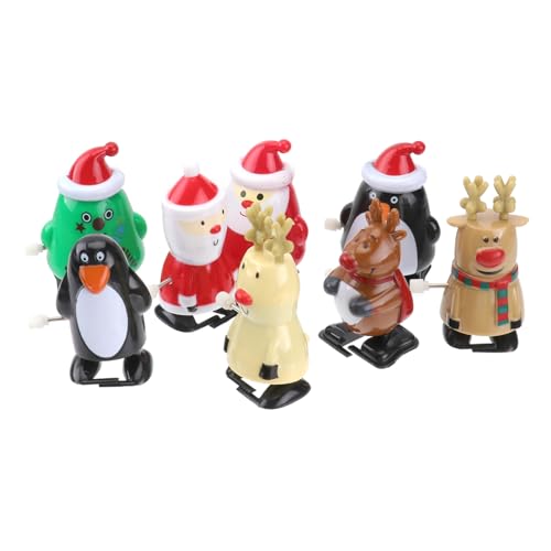 Garneck 8er Set Aufziehspielzeug Für Weihnachten – Sortierte Aufziehfiguren in Form Von Pinguin Und Elch – Niedliche Aufziehtiere Als Für Und Zur Festlichen Wohnkultur von Garneck