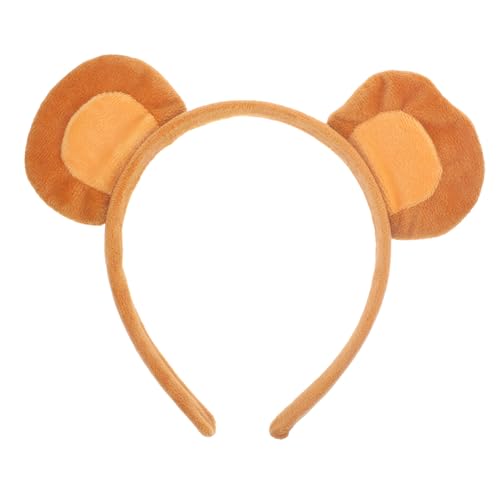 Garneck Affenohren Stirnband tierhaarreifen tierkostüme faschingkostüme Festliche Haaraccessoires Party-Kopf- Cosplay -Requisite Haarband Haarschmuck Kostümschmuck Plastik Brown von Garneck