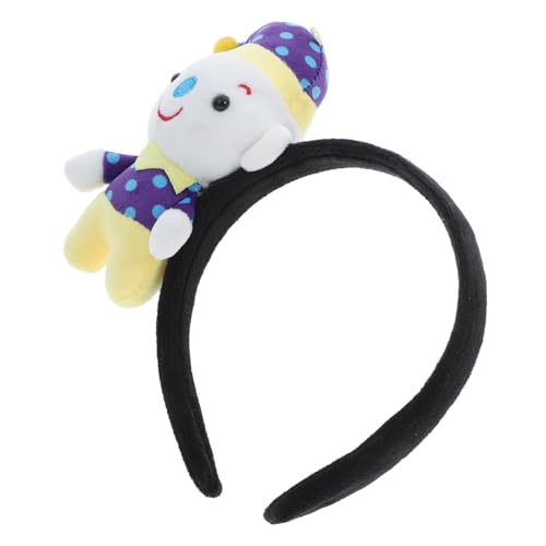 Garneck Clown Stirnband Clown Hüte Clown Zubehör Clown Perücke Zirkus Haarteil Clown Kostüm Clown Schuhe Alberne Hüte Regenbogen Stirnband Kostüme Haarband Stirnbänder Clown von Garneck