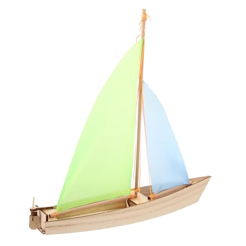 Garneck DIY Holz Segelboot Modellbausatz – 3D Puzzle Für Und - Ideales Holzhandwerk Für Kreative Bastelprojekte - Perfektes Für Bastel Liebhaber Und Motto Partys von Garneck