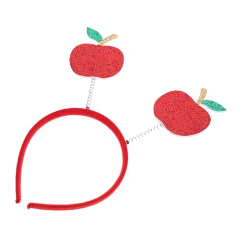 Garneck Festival Haarband Mit Apfel Design Lustiges Fotorequisit Für Partys Frucht Haarreifen Für ädchen Perfekt Für Feiertage Und Feiern von Garneck