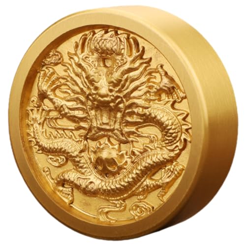 Garneck Fliegender Drache Briefbeschwerer Ornamente Plüsch Figur Golddekor Statue bürodeko büro Dekoration wohnzimmerdeko bastelzeug Drachen-Briefbeschwerer Papiergewicht Messing Golden von Garneck