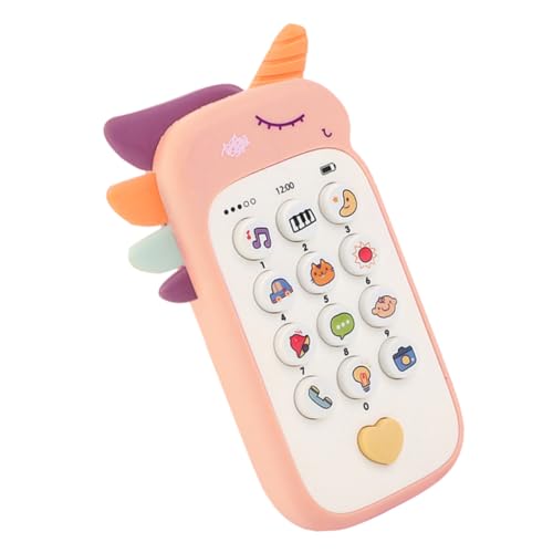 Garneck Handy Für Musik Klingt Musikspielzeug Lustiges Babytelefon- Pädagogisches Telefonspielzeug Cartoon- -Telefon- Handy Beiß Rosa Plastik von Garneck