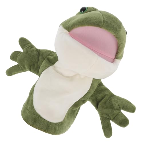 Garneck Interaktive Cartoon Tier Handpuppe Plüsch Frosch Puppenspielzeug Für Eltern Interaktion Ideales Für Niedliches Design Weiches Material von Garneck