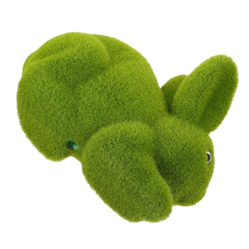 Garneck Kaninchen-Verzierung hase Kaninchen- kleine Tierverzierung Kleiner Hase Ostergarten Handwerk Osterschmuck Osterdeko Hasenschmuck Gartendeko für draußen Schaum Green von Garneck