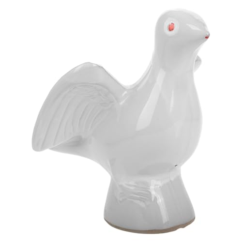 Garneck Keramik Tauben Ornamente Nordische Vogelfigur Modernes Tauben Kleine Vogelstatue Keramik Tierfiguren Kleine Tauben Ornament Keramik Liebesvögel Figuren Keramik von Garneck