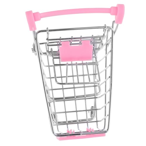 Garneck Mini-Einkaufswagen Für – Bunter -Einkaufswagen Für Kaufladen Ideal Für Rollenspiele Und Kreative Stunden Perfekt Für Kleine Shopper in Rosa von Garneck