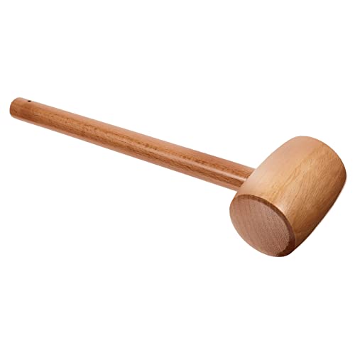 Garneck Mini-holzhammer Eierhammer Bastelhammer Krabbelndes Babyspielzeug Fleisch Hammer Werkzeug Fleisch Loser Hammer Kinderspielzeug Hummerhammer Bauch Bund Light Brown von Garneck