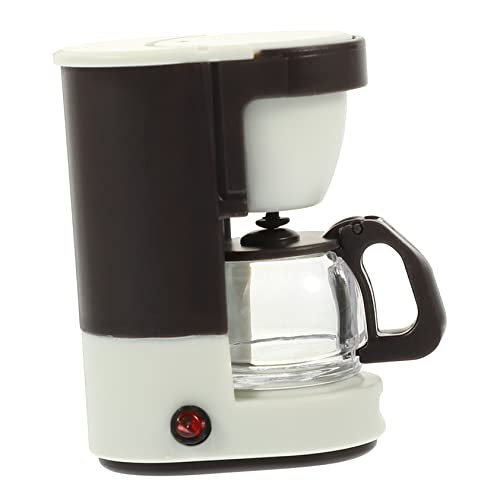 Garneck Miniatur-Kaffee Maschine Kaffeemaschine Spielküchenzubehör Kaffeemaschine Für Kinderküchenzubehör Kaffeemaschinen Für Kaffeemaschine Kleinkind Plastik Beige von Garneck