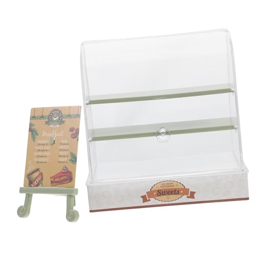 Garneck Miniatur-kuchenschrank Kommode Möblierung Kleine Puppenhausmöbel Möbel Für Puppenstuben Mini-kuchenvitrine Bausatz Ding Miniatur-puppenhauszubehör Szene Green von Garneck