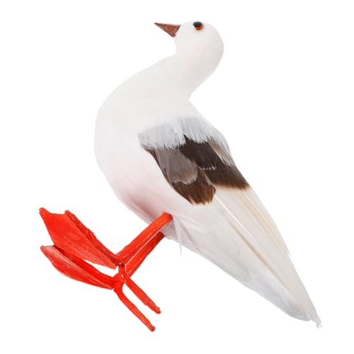 Garneck Möwe-Ornament Vogelspielzeug Figuren Poolstaubsauger weihachtsgeschenk osterpräsente Ostergeschenk für Gartenmöwen-Ornamente osterpresente Hofdekoration Schäumt Vogelstatue Feder von Garneck