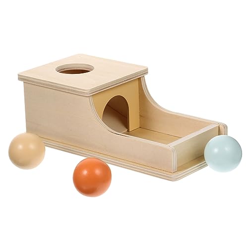 Garneck Montessori Ball Drop Box Für Babys – Objektpermanenz Mit Farberkennung - Ideales Lernspielzeug Für Kleinkinder Zur Der Motorischen Fähigkeiten Und Wahrnehmung von Garneck