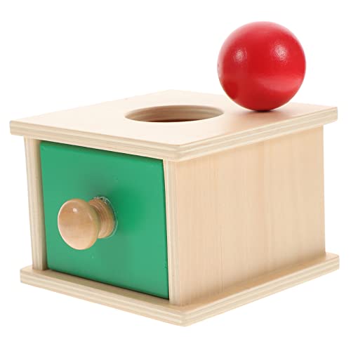 Garneck Montessori Imbucare Box Für – Lernspielzeug Zur Der Hand-Auge-Koordination Objekt Permanenz Aus Holz Pädagogisches Für Kleinkinder 1 Stück von Garneck