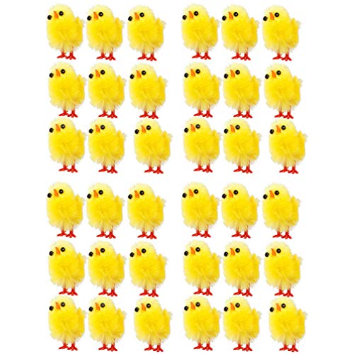 Garneck Frühling Hühner Ostern Küken Spielzeug 120pcs Mini Ostern Küken Simulation Huhn Party Dekoration von Garneck