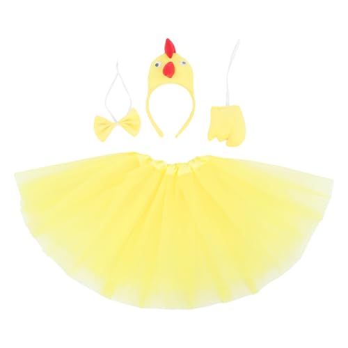 Garneck Ostern Huhn Kostüm Set Huhn Stirnband Tutu Fliege Und Cosplay Outfit Für Erwachsene Und Halloween Thanksgiving Und Verschiedene Feiern von Garneck