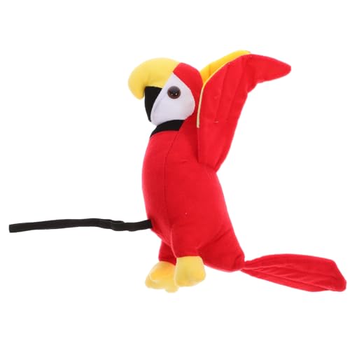 Garneck Plüsch Papagei Für Piratenkostüm - Papagei 20cm - Perfektes Cosplay Accessoire Für Halloween Und Karneval Ideal Für Jungen Und Mädchen Als Piraten Requisite von Garneck