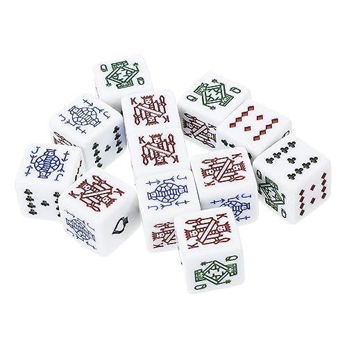 Garneck Pokerwürfel 20mm - 12er Set Große 6-seitige Pokerwürfel Für Poker Und Kartenspiele Ideal Für Eskalero Und Spieleabende Mit Freunden von Garneck