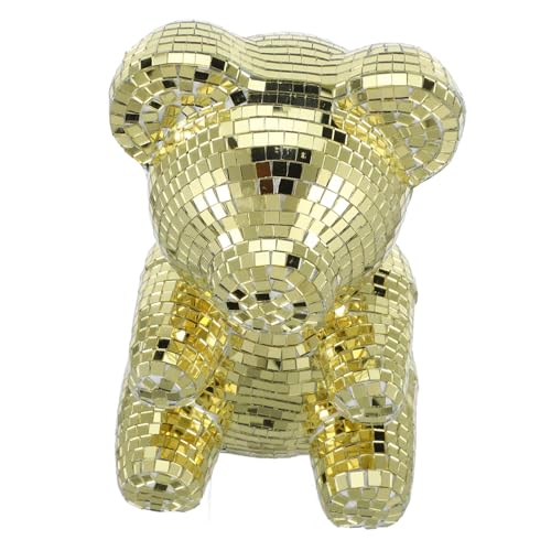 Garneck Reflektierende Dekorative Ornamente Disco Skulptur Spiegelkugel Dekor Disco Desktop Dekoration Reflektierende Disco Kugel Spiegel Disco Kugel Hochzeitszeremonie von Garneck