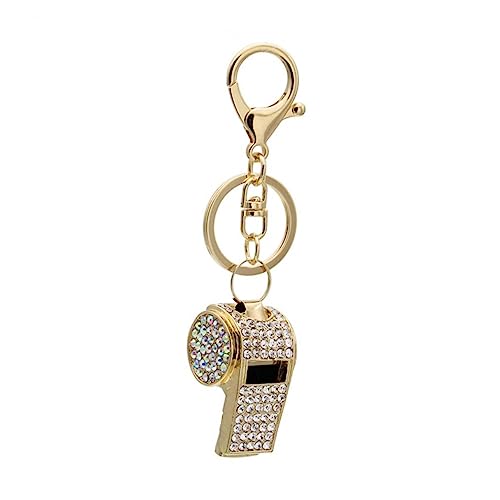 Garneck Schlüsselanhänger mit Pfeife kreativer -Schlüsselanhänger Kette für Schlüssel Absolventengeschenk bag charm bescherung weihnachten keychain Pfeife Schlüsselanhänger Golden von Garneck